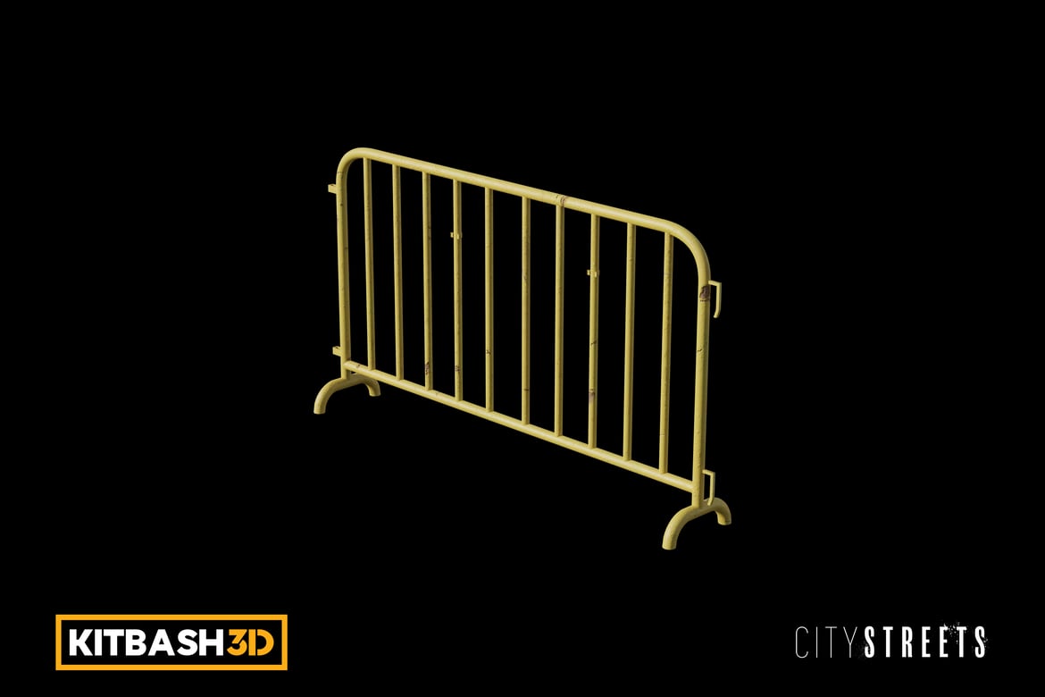 Download Kitbash: City Streets - Barrier D 3D Model