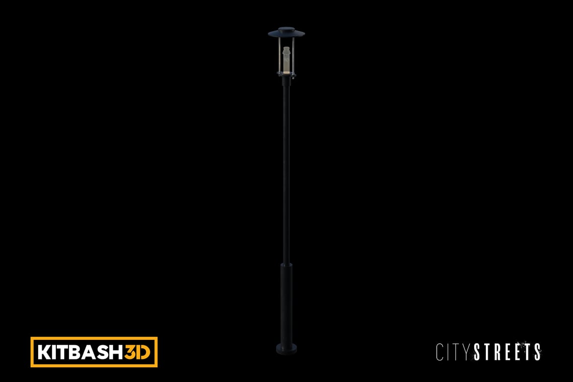 Download Kitbash: City Streets - Lamp A 3D Model