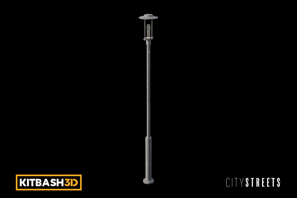 Download Kitbash: City Streets - Lamp B 3D Model