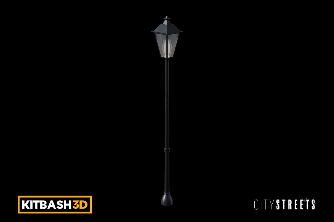 Download Kitbash: City Streets - Lamp C 3D Model