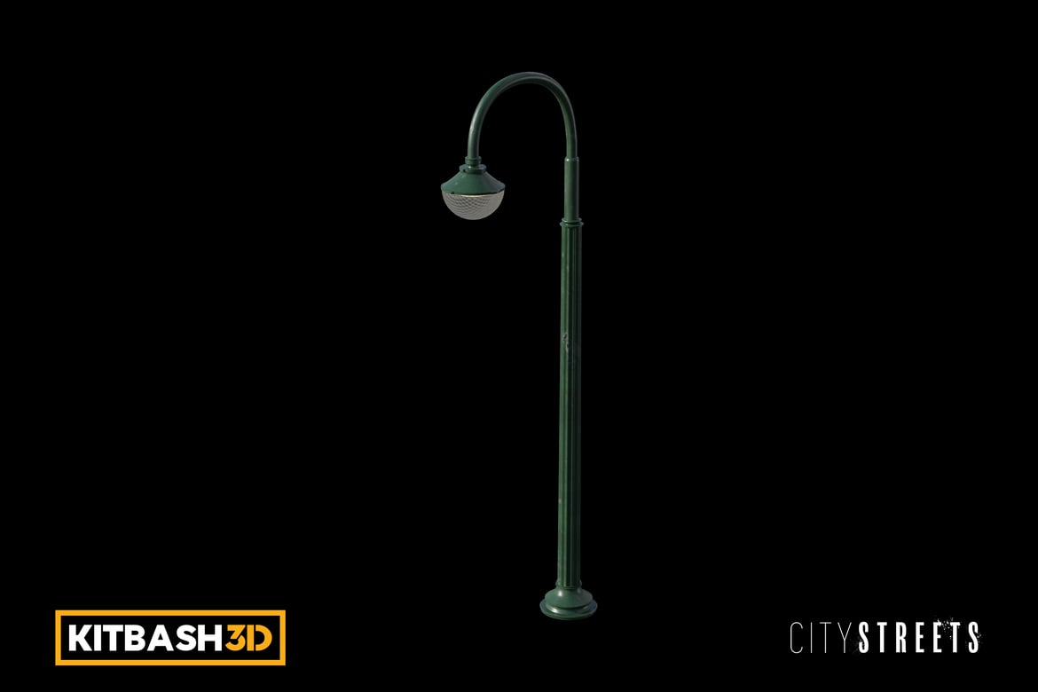 Download Kitbash: City Streets - Lamp E 3D Model