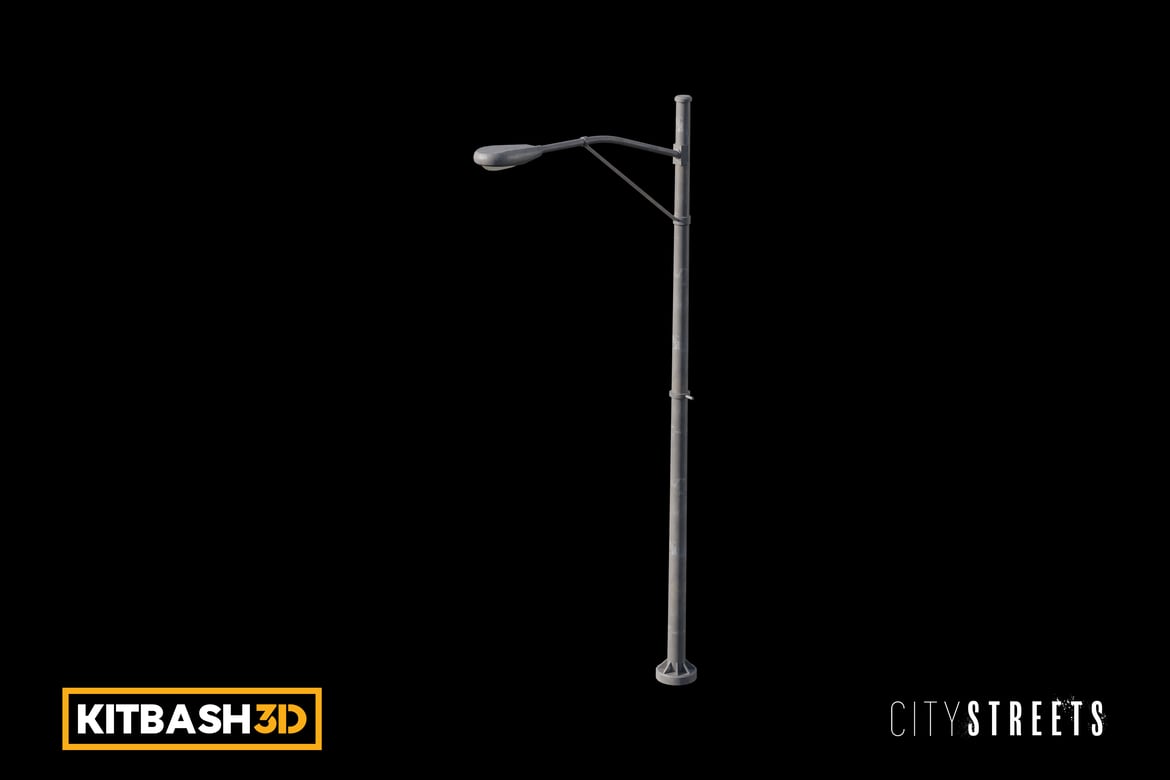 Download Kitbash: City Streets - Lamp G 3D Model