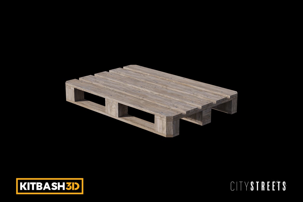 Download Kitbash: City Streets - Pallet 3D Model