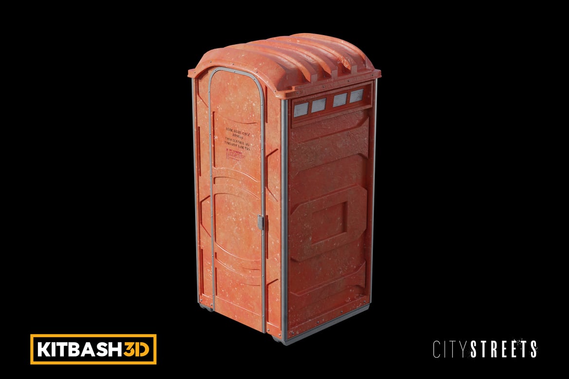 Download Kitbash: City Streets - Portable Toilet 3D Model