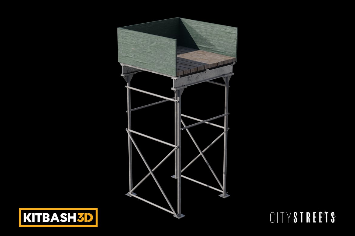 Download Kitbash: City Streets - Scaffolding A 3D Model