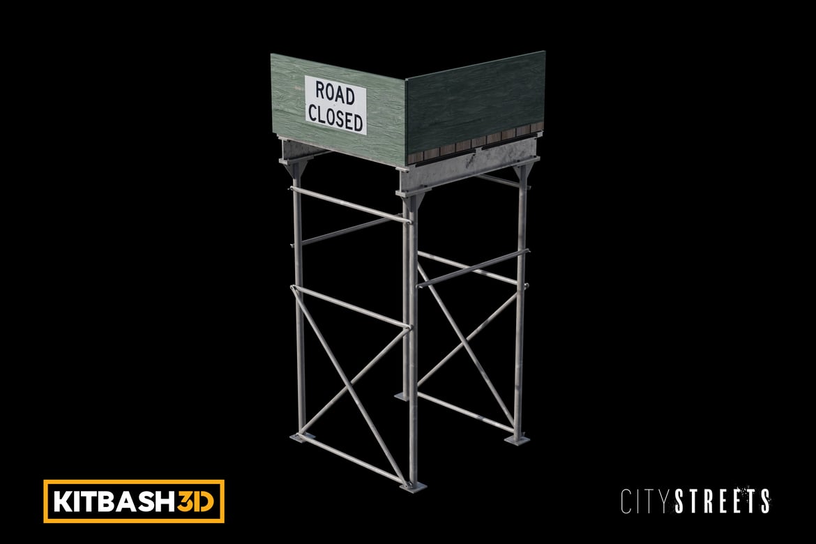 Download Kitbash: City Streets - Scaffolding B 3D Model