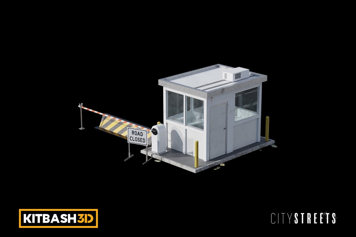 Download Kitbash: City Streets - Security Booth 3D Model