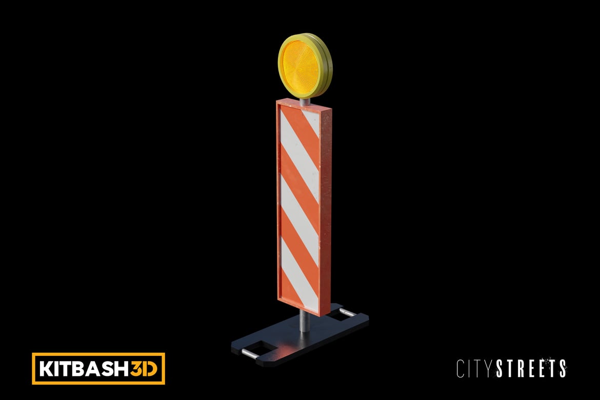 Download Kitbash: City Streets - Traffic Post A 3D Model