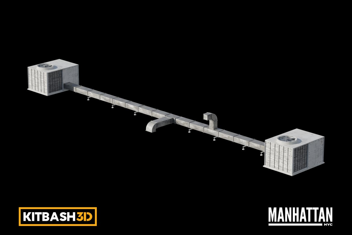 Download Kitbash: Manhattan - AC Unit A 3D Model