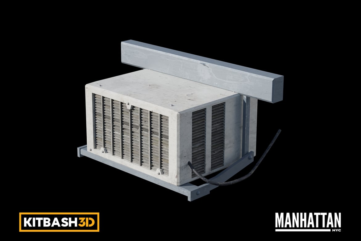 Download Kitbash: Manhattan - AC Unit B 3D Model