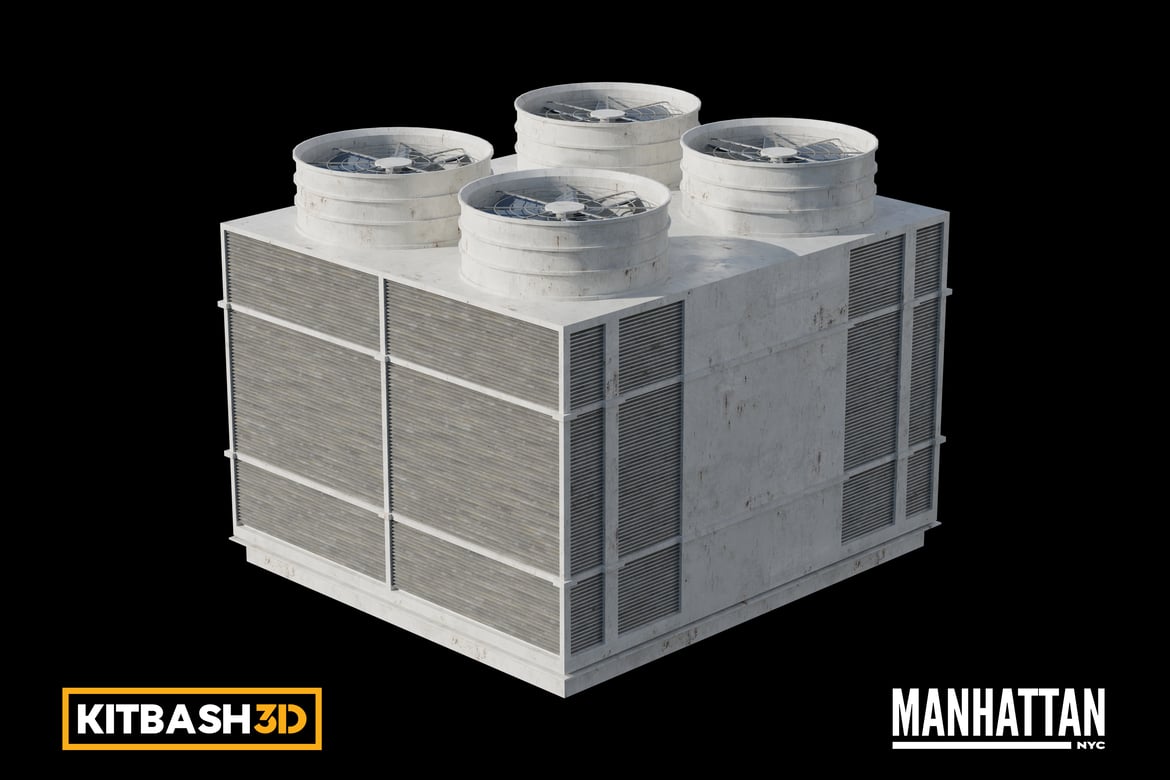 Download Kitbash: Manhattan - AC Unit I 3D Model