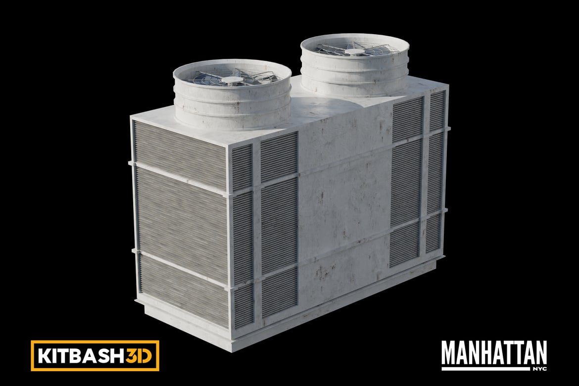 Download Kitbash: Manhattan - AC Unit K 3D Model