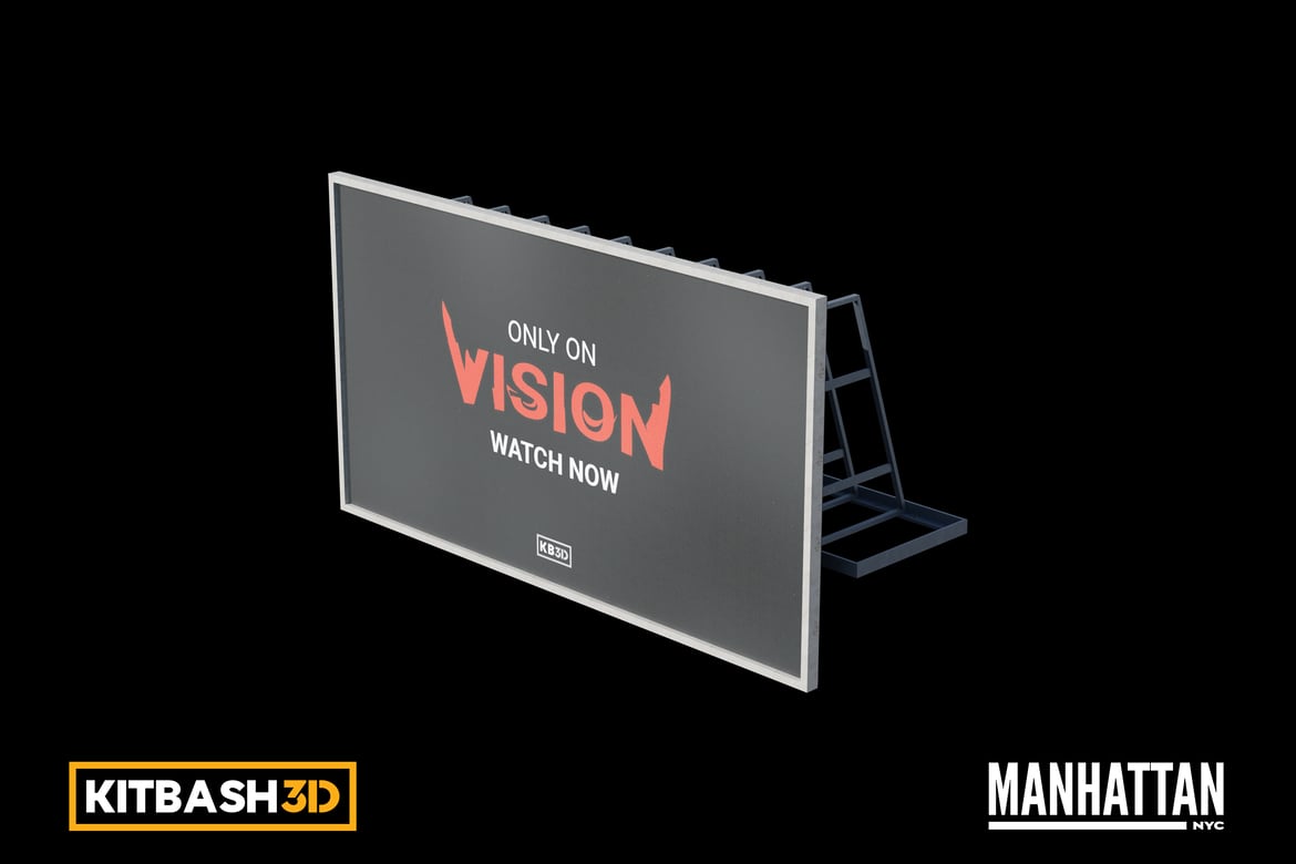 Download Kitbash: Manhattan - Billboard H 3D Model