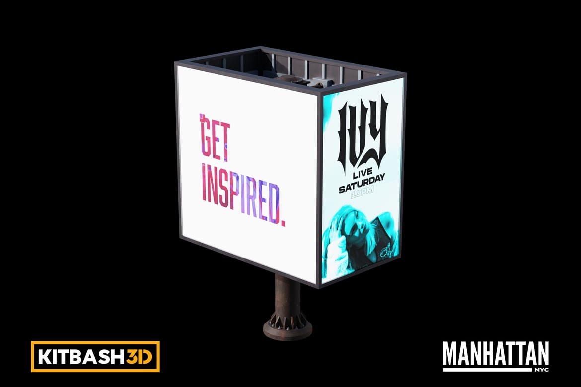 Download Kitbash: Manhattan - Billboard I 3D Model