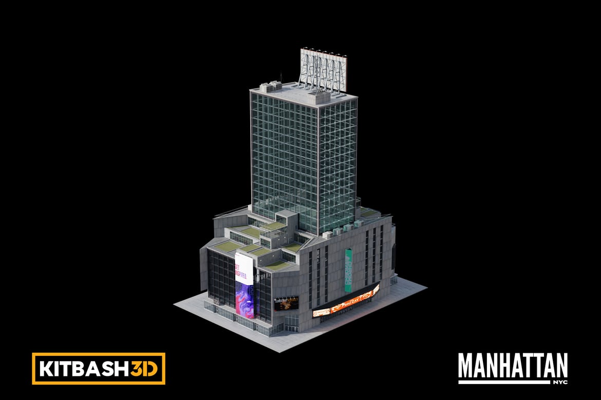 Download Kitbash: Manhattan - Broadway Theater 3D Model