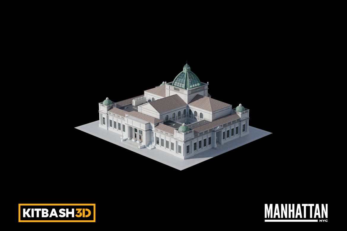 Download Kitbash: Manhattan - Cultural Center 3D Model