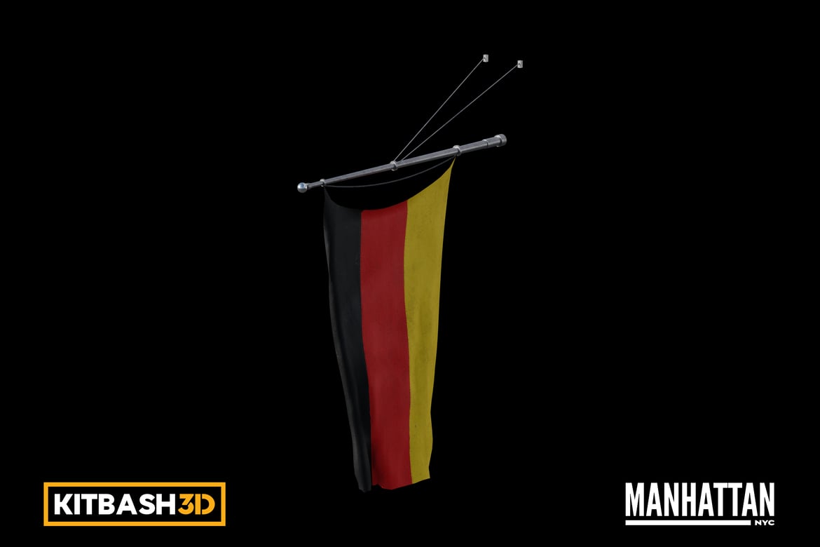 Download Kitbash: Manhattan - Flag F 3D Model