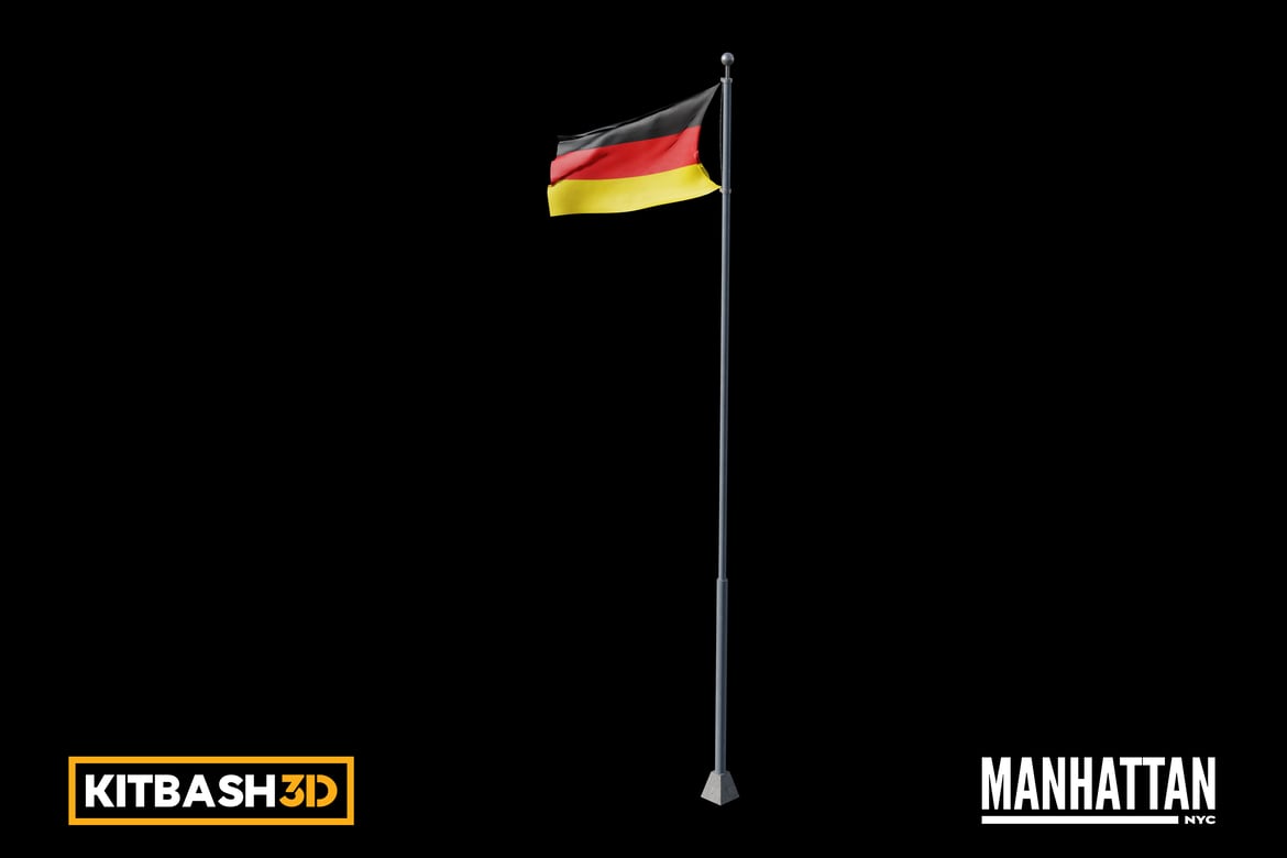 Download Kitbash: Manhattan - Flag G 3D Model