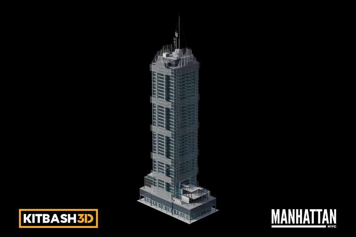 Download Kitbash: Manhattan - Media Company Tower 3D Model