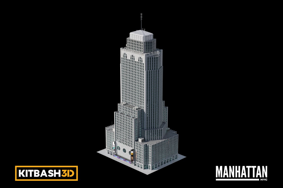 Download Kitbash: Manhattan - Office Tower C 3D Model