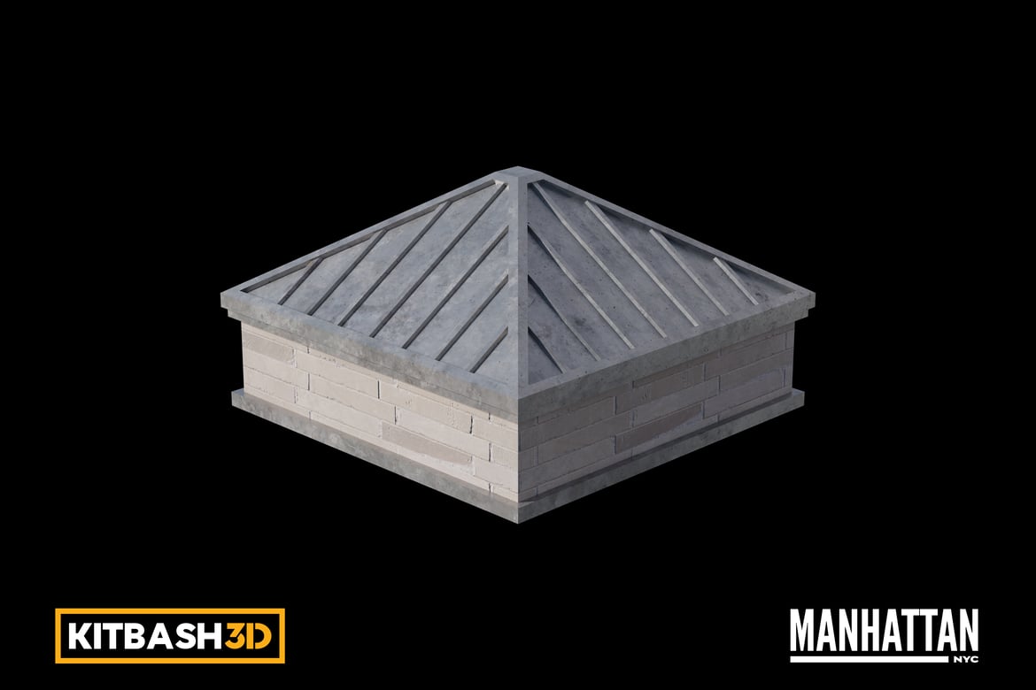 Download Kitbash: Manhattan - Skylight B 3D Model