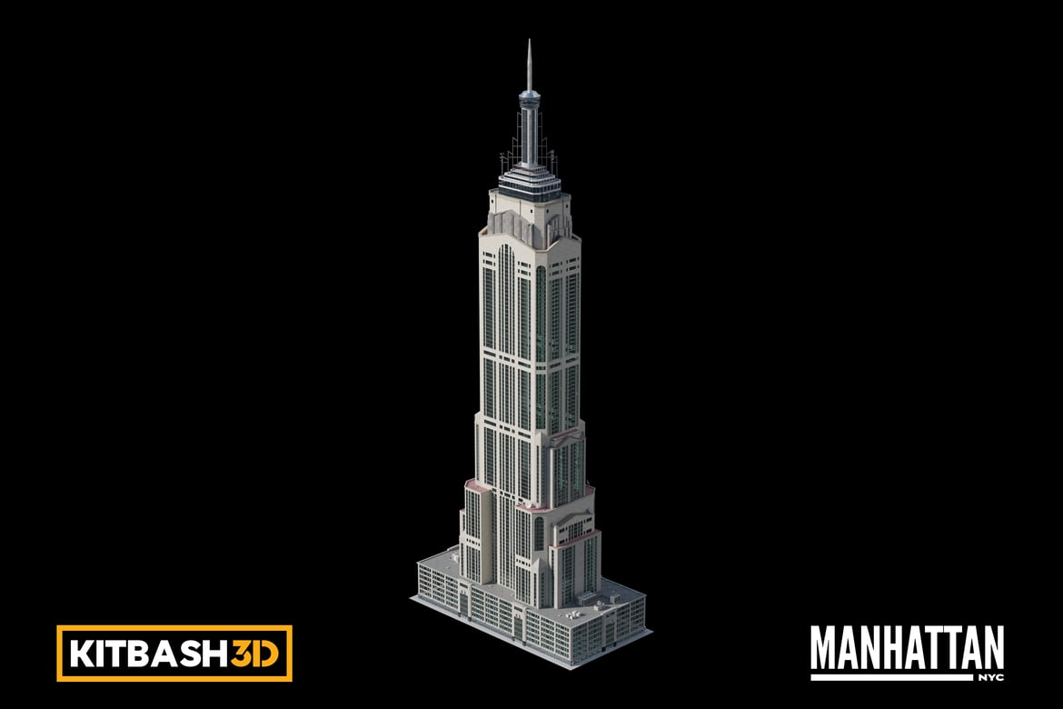 Download Kitbash: Manhattan - Skyscraper B 3D Model