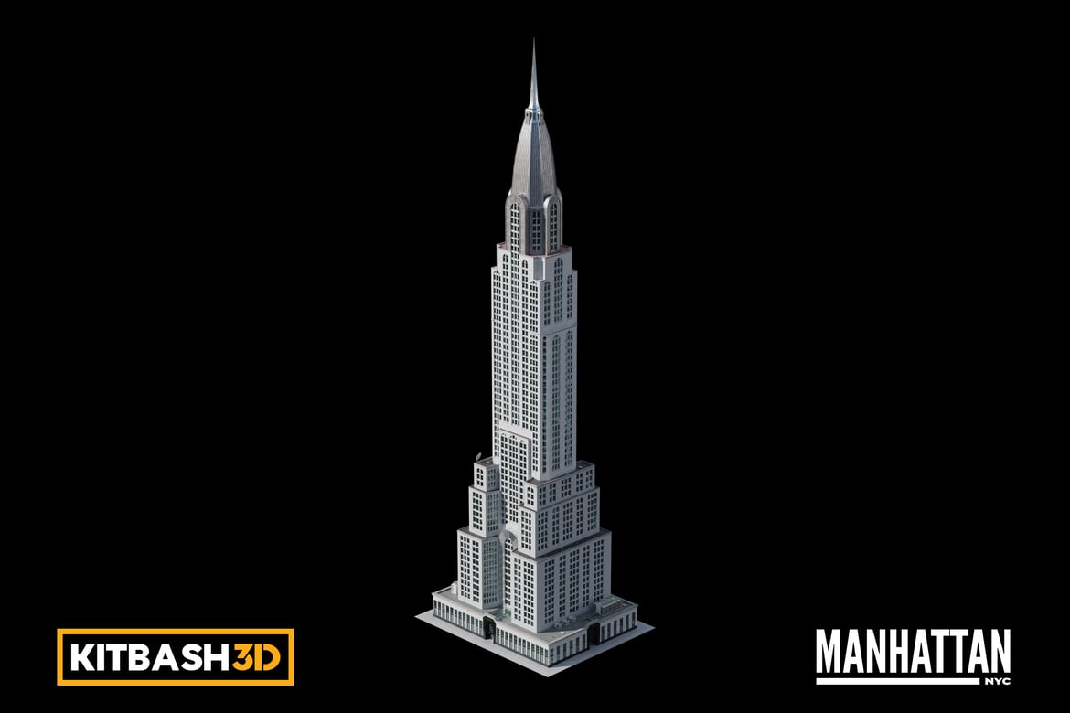 Download Kitbash: Manhattan - Skyscraper C 3D Model