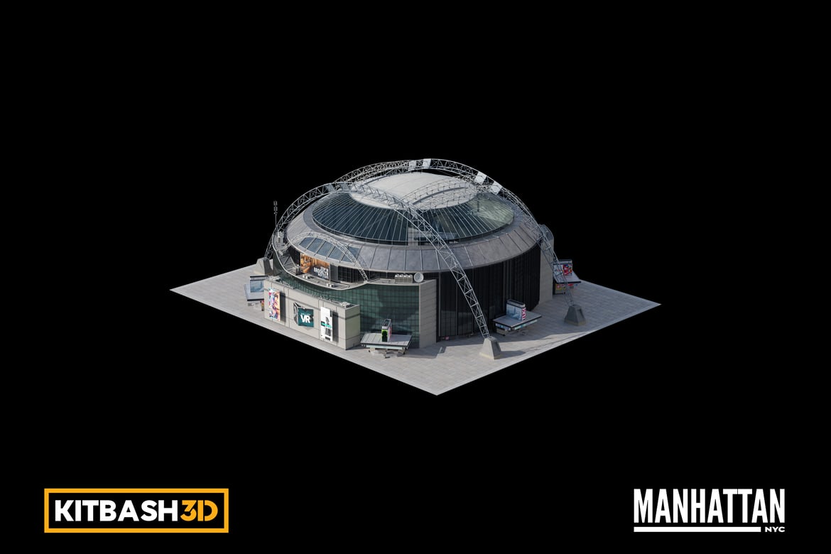 Download Kitbash: Manhattan - Sports Arena 3D Model