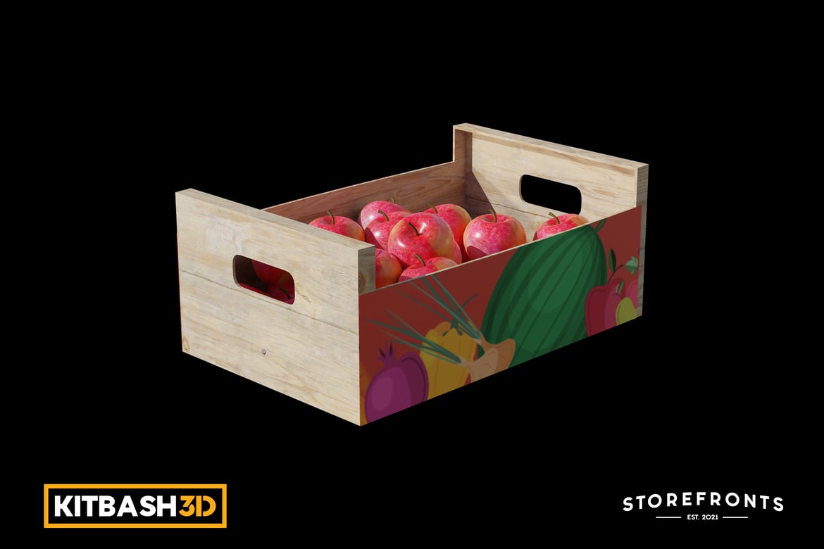 Download Kitbash: Storefronts - Apple Box 3D Model