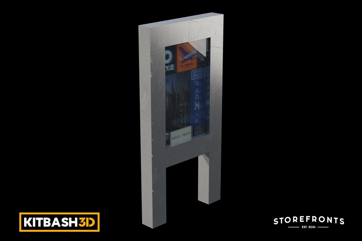 Download Kitbash: Storefronts - Banner A 3D Model