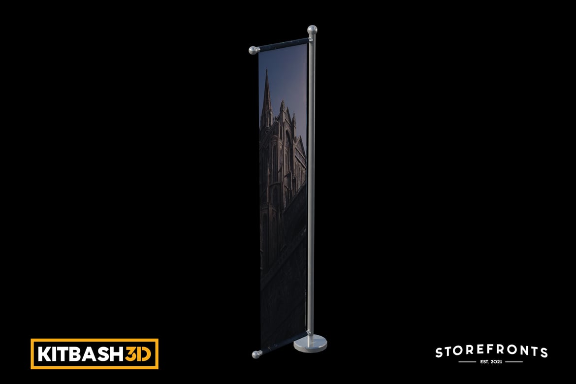 Download Kitbash: Storefronts - Banner B 3D Model