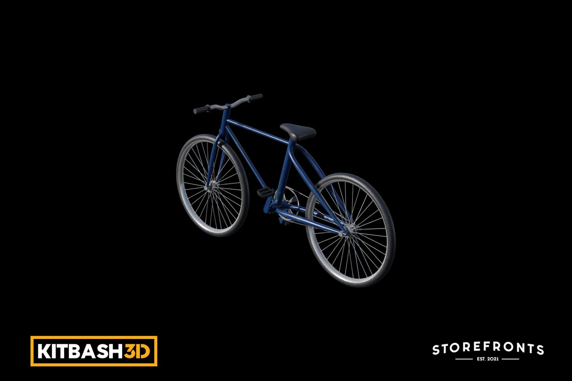 Download Kitbash: Storefronts - Bike 3D Model