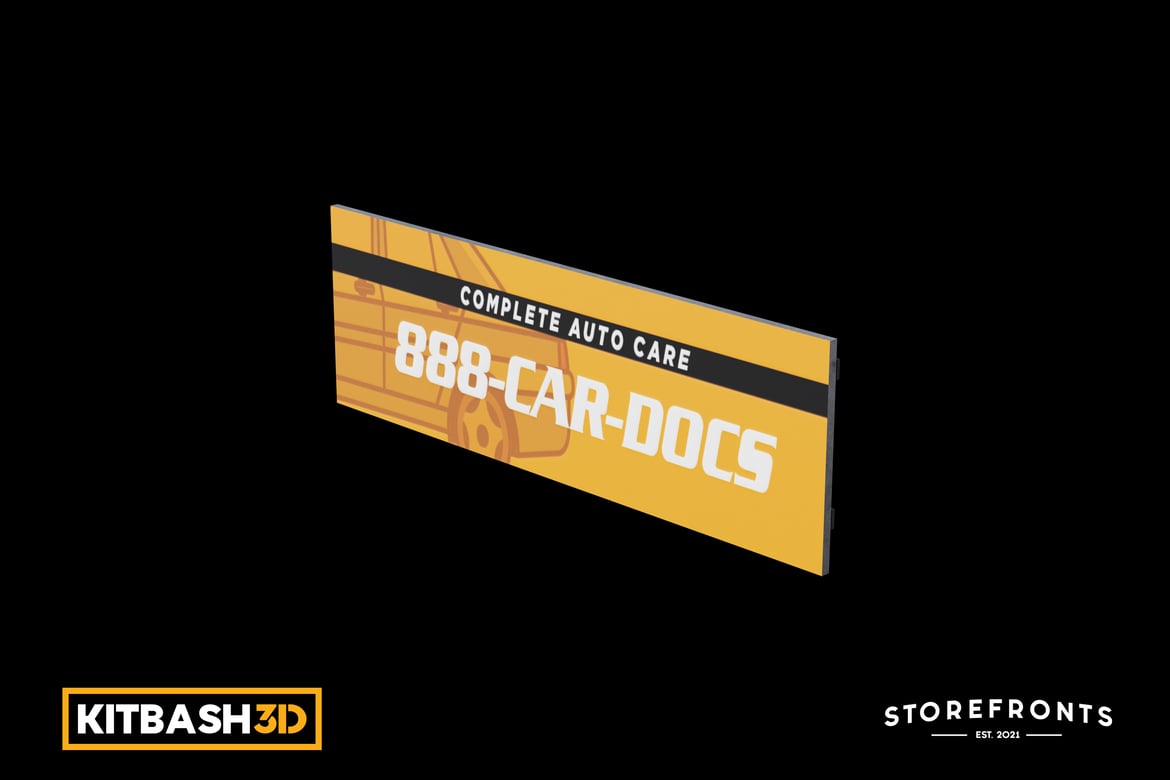 Download Kitbash: Storefronts - Billboard 3D Model