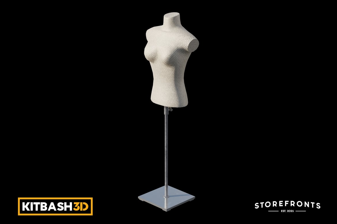 Download Kitbash: Storefronts - Female Mannequin 3D Model