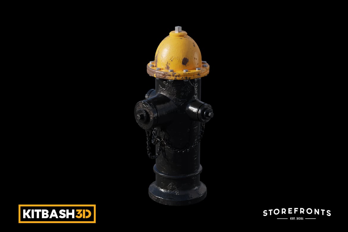 Download Kitbash: Storefronts - Fire Hydrant A 3D Model