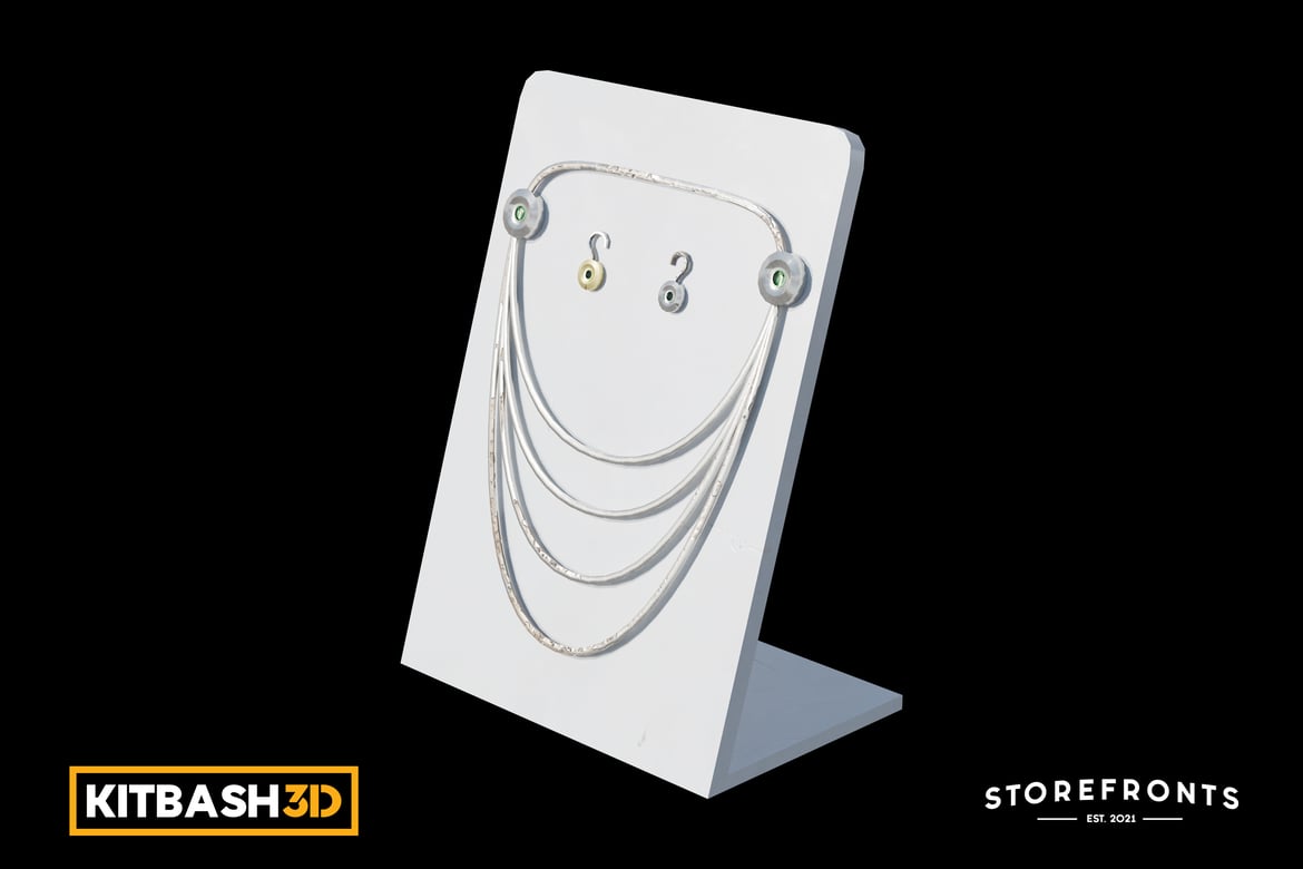 Download Kitbash: Storefronts - Jewelry Display B 3D Model