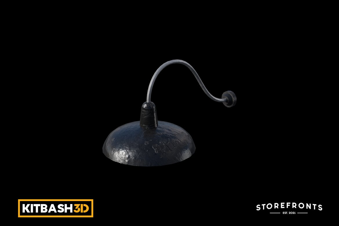 Download Kitbash: Storefronts - Lamp C 3D Model