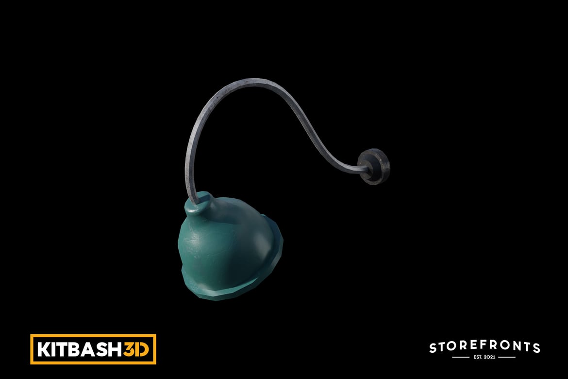 Download Kitbash: Storefronts - Lamp D 3D Model