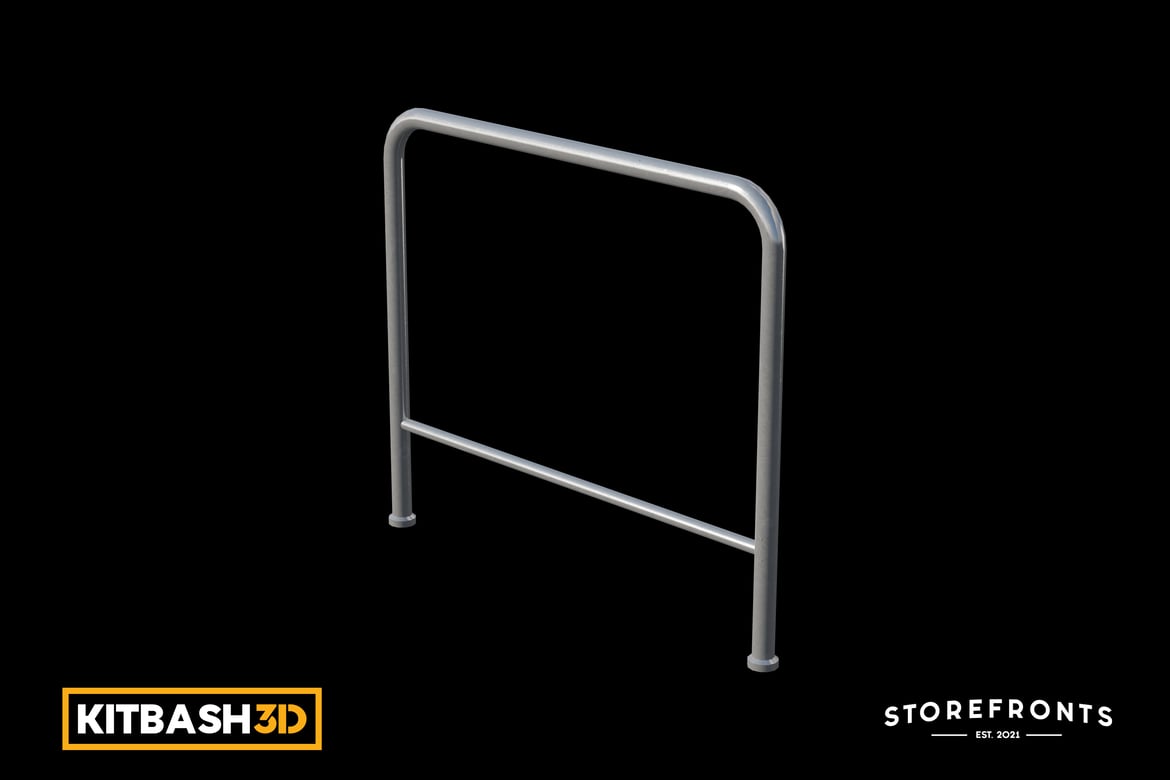 Download Kitbash: Storefronts - Metal Barricade 3D Model