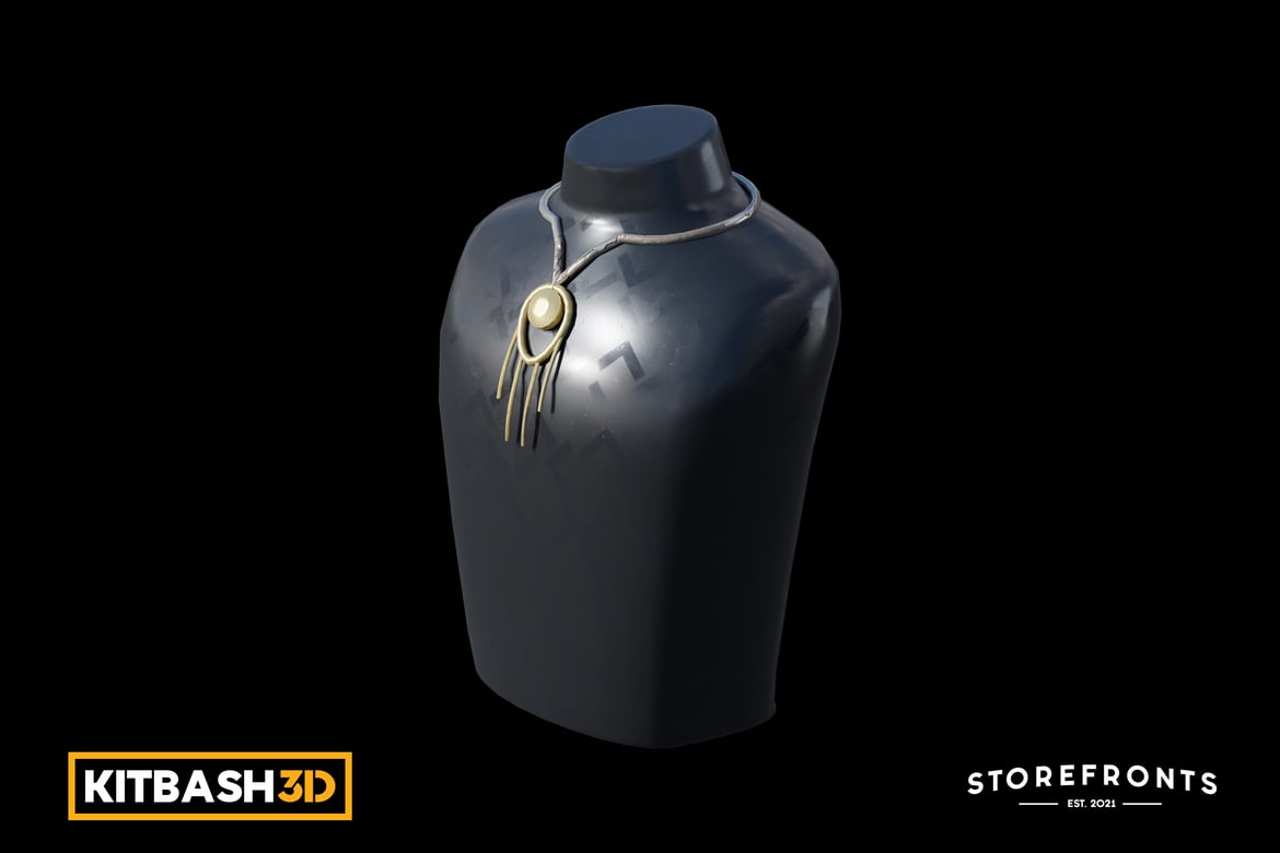 Download Kitbash: Storefronts - Necklace Display C 3D Model