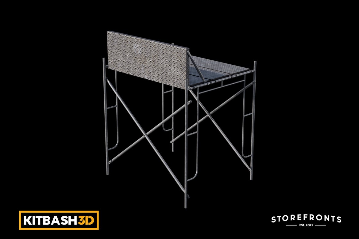 Download Kitbash: Storefronts - Scaffolding 3D Model