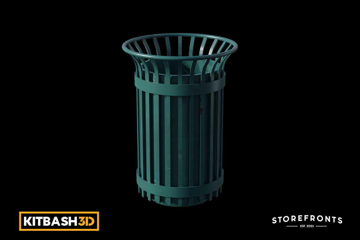 Download Kitbash: Storefronts - Trash Bin A 3D Model