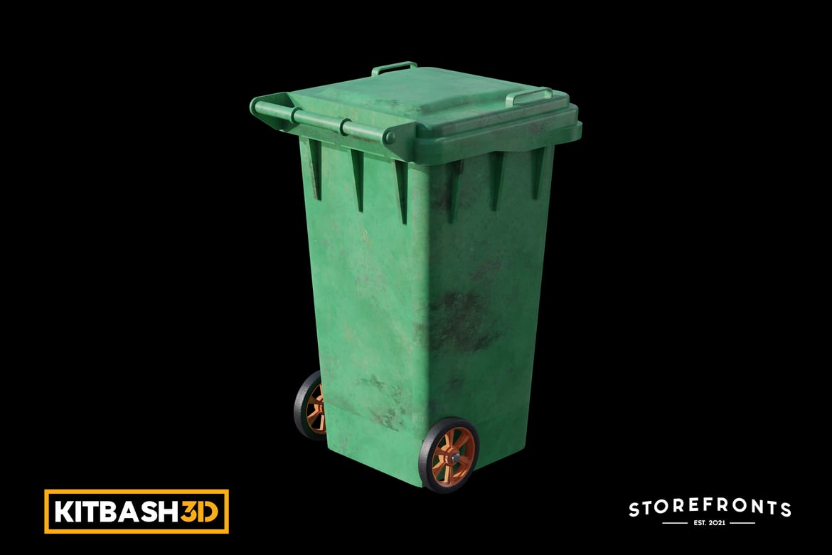 Download Kitbash: Storefronts - Trash Bin D 3D Model