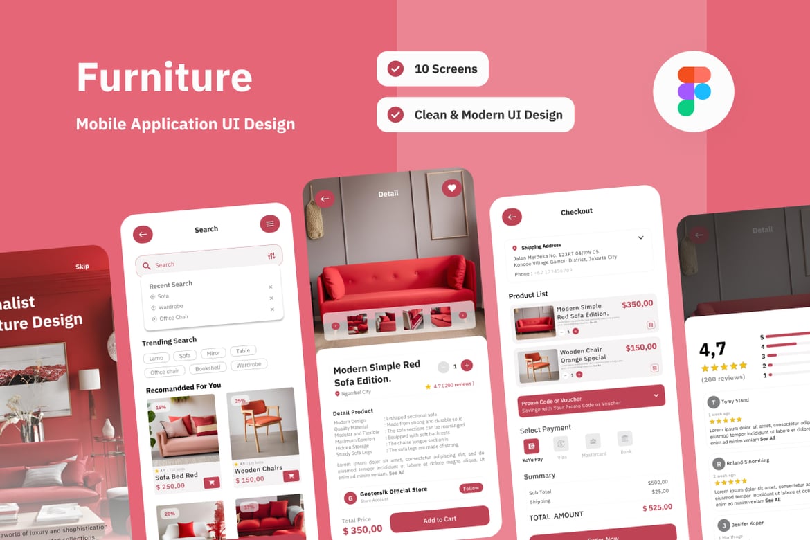 Download Kokayu - Furniture Mobile App Figma Design