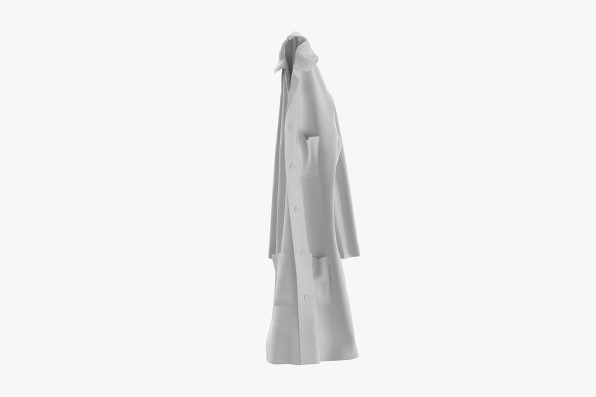 Download Lab Coats Hook and Hangar 3D Model