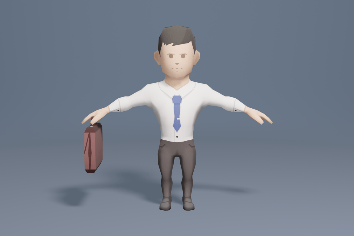 Download Lawyer office employee 3D Model