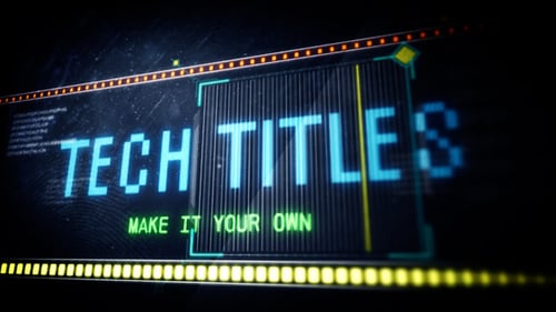 Download Led Tech Titles Premiere Pro Template