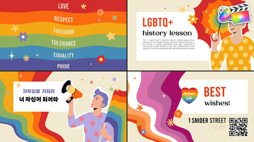 Download LGBTQ Typography for FCPX Apple Motion Template