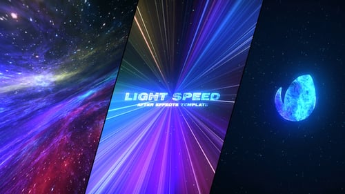 Download Light Speed Logo After Effect Template