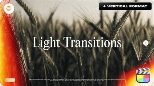 Download Light Transitions For FCPX Apple Motion Template